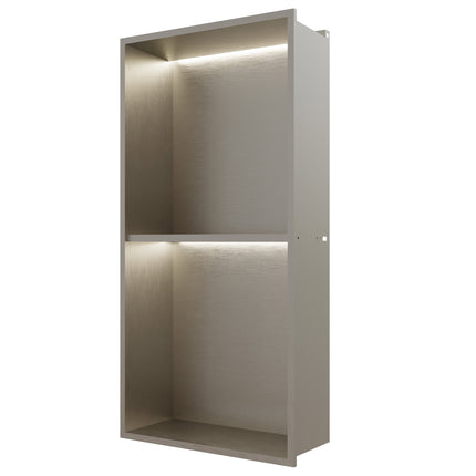 RAK INGOT 305 x 610mm Recessed Niche with Shelf and LED