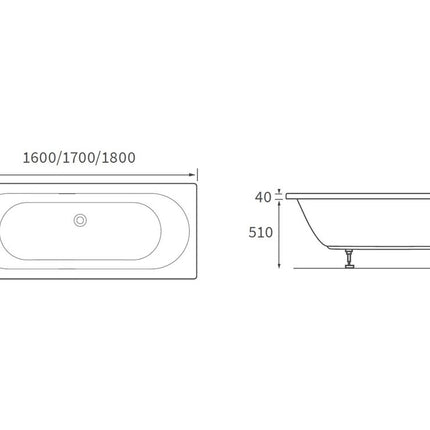 Galena Round Double End 0TH Bath w/Legs