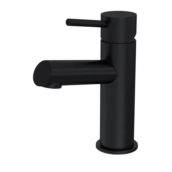 Nuie Navala Mono Basin Mixer Tap with Push-Button Waste | Chrome, Matt Black or Brushed Brass