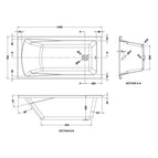 1400mm x 700mm
