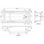 1700mm x 750mm
