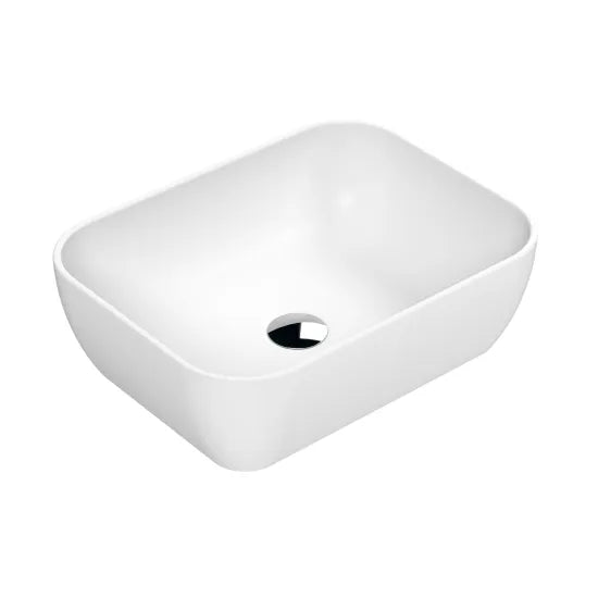 Hudson Reed Luxe Square Vessel Basin 455mm - Matt White or Matt Black