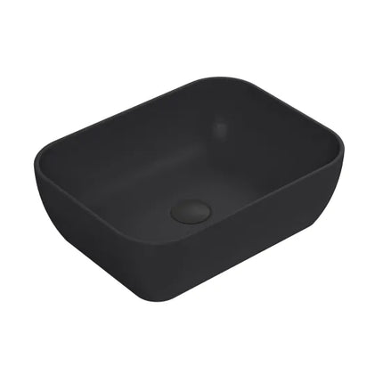 Hudson Reed Luxe Square Vessel Basin 455mm | Matt White & Matt Black