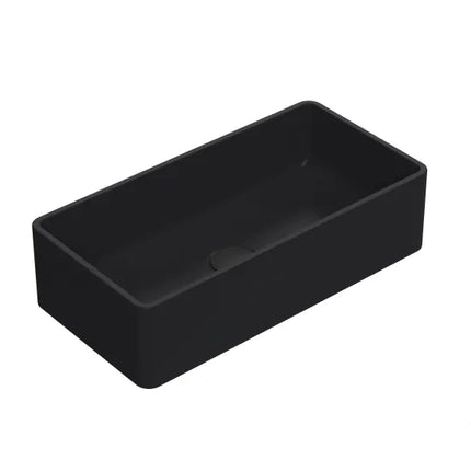 Hudson Reed Salana Rectangular Vessel Basin 465mm | Matt White & Matt Black