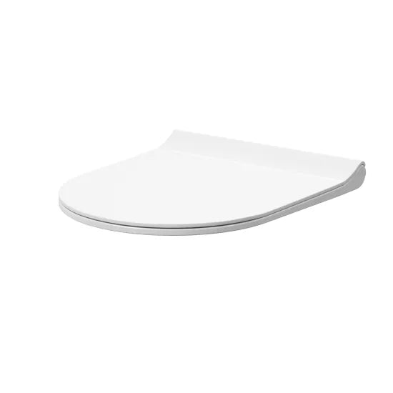 Nuie Freya Round Sandwich Soft-Close Toilet Seat — White, Top Fix Hinges