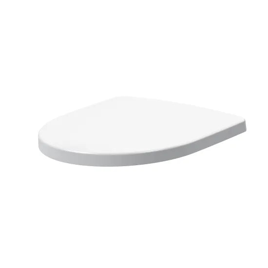 Nuie Freya Round Wrap-Over Soft-Close Toilet Seat — White, Top Fix Hinges