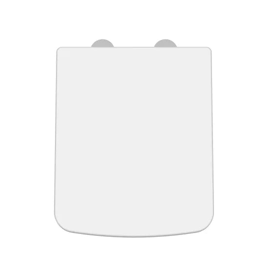 Luxury D-Shape Soft Close Toilet Seat - White with Quick Release