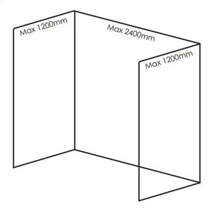 Nuance Wall Panel Set F3 Up To 1200mm x 1200mm x 2400mm - 3 Colours