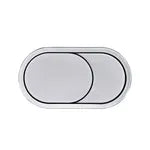 Tavistock Oval Dual Flush Button | 4 Finishes | Pneumatic Cisterns