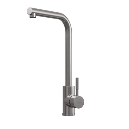 Vito L Neck TOP-FIX Kitchen Mixer Tap | Extended Reach | Chrome, Black, Brass & Steel Brushed Steel