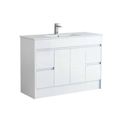 Melbourne 1200mm Waterproof Vanity Unit with Basin | Slim Collection White Gloss