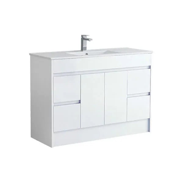 Melbourne 1200mm Waterproof Vanity Unit with Basin | Slim Collection White Gloss