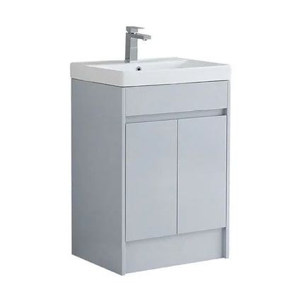 Melbourne 600mm Waterproof Vanity Unit with Basin | Slim Edge Collection Light Grey Edge
