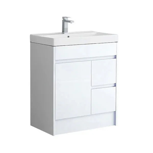 Melbourne 750mm Waterproof Vanity Unit with Basin | Slim Edge Collection White Gloss Edge