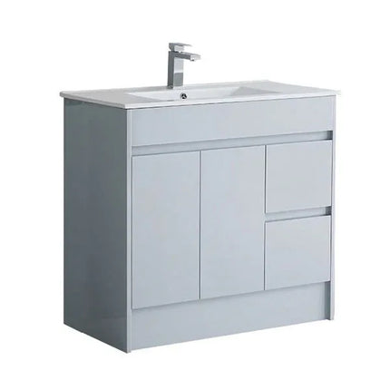 Melbourne 900mm Waterproof Vanity Unit with Basin | Slim Collection Light Grey
