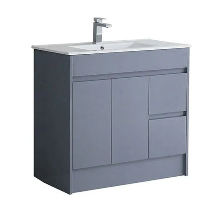 Melbourne 900mm Waterproof Vanity Unit with Basin | Slim Collection Mid Grey