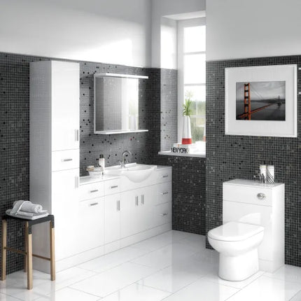 Nuie Mayford Floor-Standing WC Unit | White | 500 & 600mm