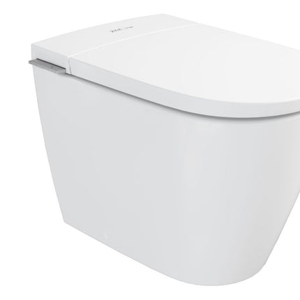 White Back To Wall toilet on a white background