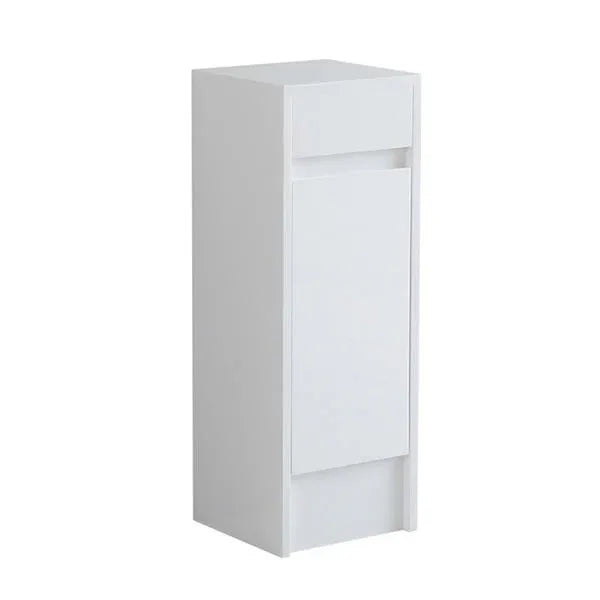Melbourne 300mm Waterproof Storage Unit - 1 Door | Compact Bathroom Storage White Gloss