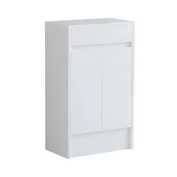 Melbourne 500mm Waterproof Storage Unit - 2 Doors | Bathroom Furniture White Gloss