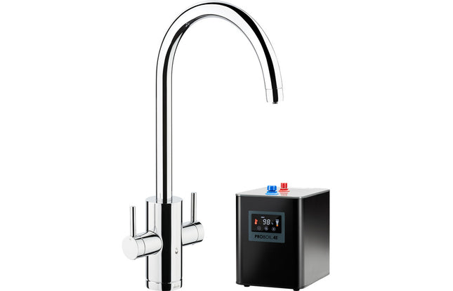 Abode Profile 4 IN 1 Monobloc Tap & Proboil.4E Tank Chrome