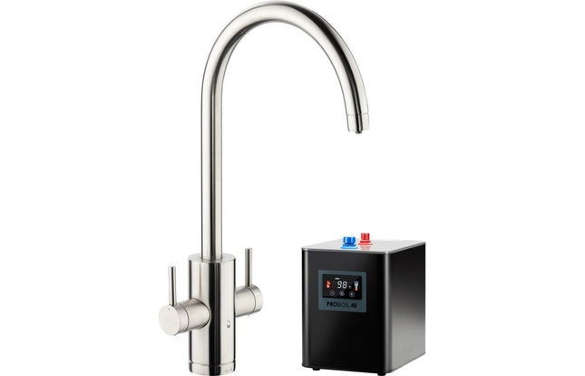 Abode Profile 4 IN 1 Monobloc Tap & Proboil.4E Tank Brushed Nickel