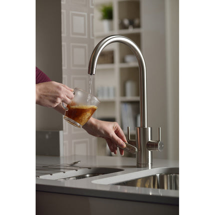 Abode Profile 4 IN 1 Monobloc Tap & Proboil.4E Tank Brushed Nickel