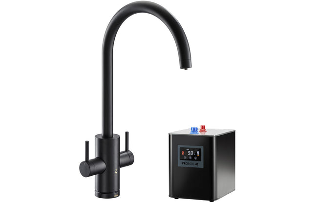Abode Profile 4 IN 1 Monobloc Tap & Proboil.4E Tank Matt Black