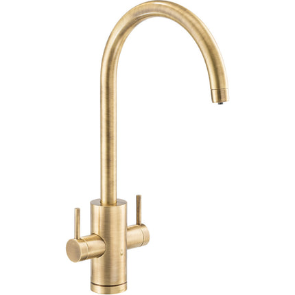 Abode Profile 4 IN 1 Monobloc Tap & Proboil.4E Tank Antique Brass