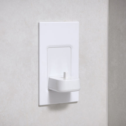 ProofVision TBCharge In-Wall Single Electric Toothbrush Charger - White
