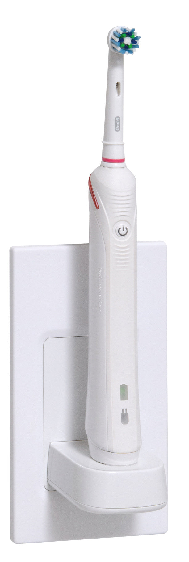 ProofVision TBCharge In-Wall Single Electric Toothbrush Charger - White