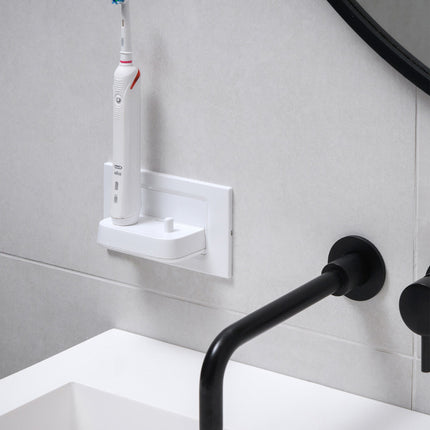 ProofVision TBCharge In-Wall Dual Electric Toothbrush Charger - White
