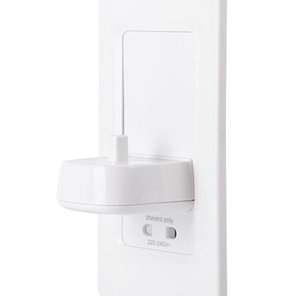 ProofVision TBCharge In-Wall Single Electric Toothbrush Charger - White