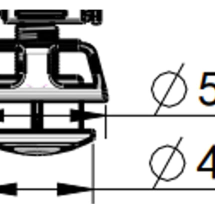 Dual Push Button Cover (Cable) - Brushed Brass