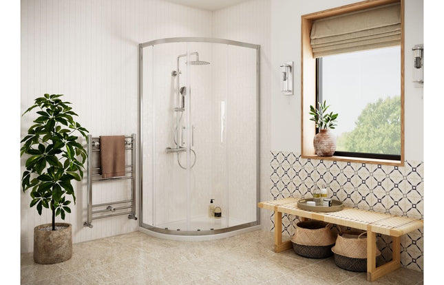 Ambience Classique Easy-Fit 2 Door Offset Quadrant - Chrome