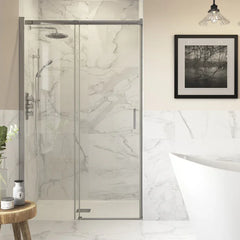 Ambience iKon Semi-Framed Sliding Door - Chrome