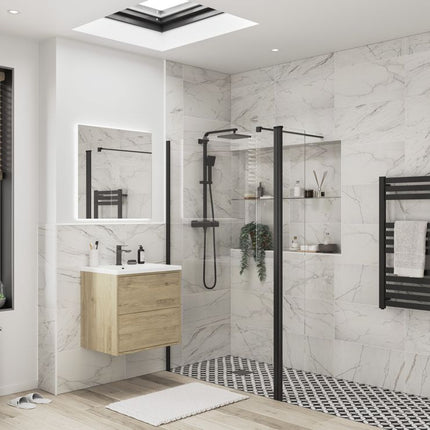iKon Optional 1950x300x8mm Rotatable Wetroom Panel (Full Hinge)