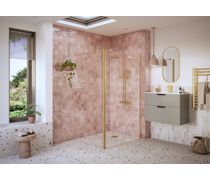 iKon Optional 1950x300x8mm Rotatable Wetroom Panel (Full Hinge)