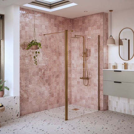 iKon Optional 1950x300x8mm Rotatable Wetroom Panel (Full Hinge)