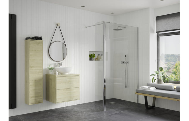 iKon Optional 1950x300x8mm Rotatable Wetroom Panel (Full Hinge)