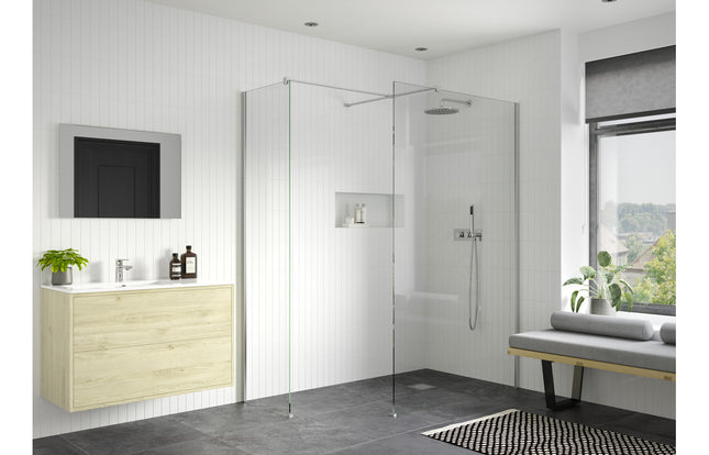 iKon Wetroom End Panel & Arm
