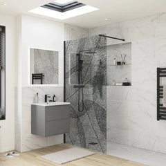 iKon 1200mm Leaf Design Wetroom Panel