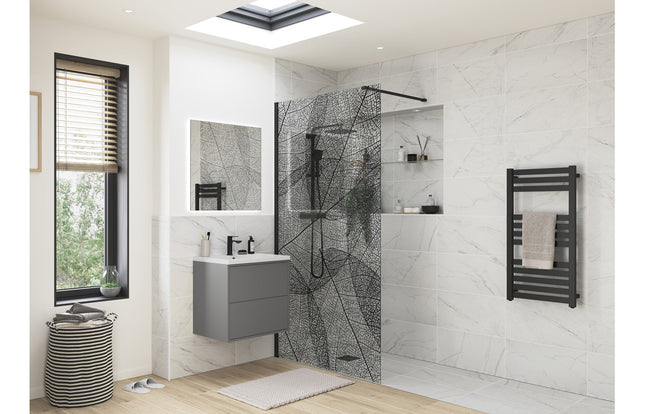 iKon 1200mm Leaf Design Wetroom Panel