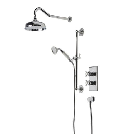 Roper Rhodes Regatta Concealed Dual Function Shower System With Riser Kit & Overhead Shower