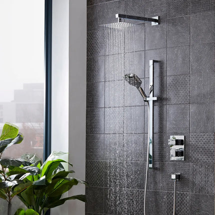 Roper Rhodes Ergo Concealed Dual Function Shower System With Riser Kit & Overhead Shower