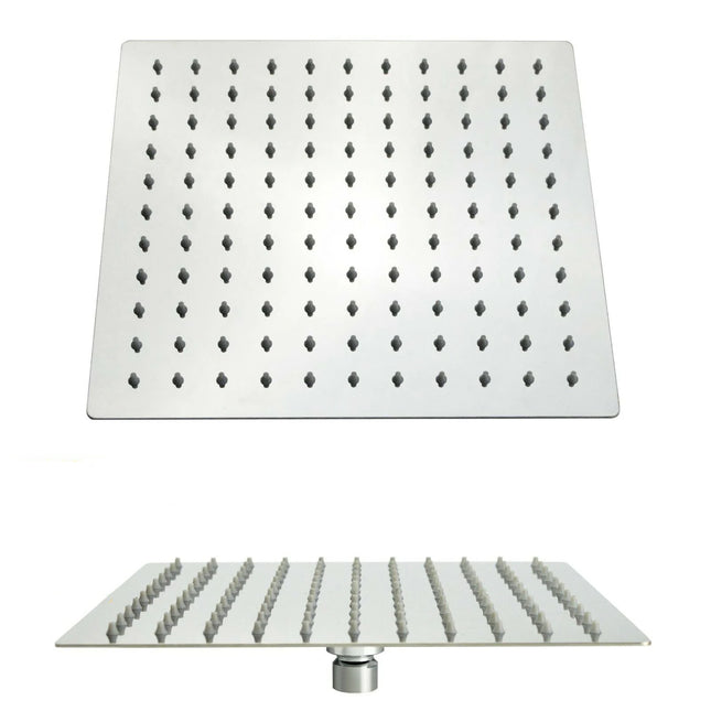 Kartell 300×300mm Square Shower Head – Chrome | Stainless Steel | Fixed Overhead
