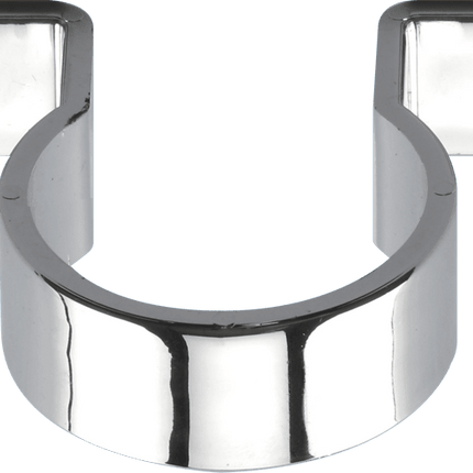 McAlpine Chrome Pipe Clip for Plastic Waste Pipe | 32mm, 1¼" & 1½" | Sold Per Clip