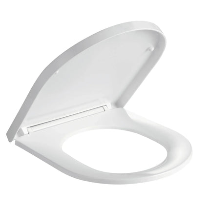 Kartell Slim D Wrapover Toilet Seat - Soft Close White Gloss