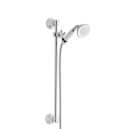 Traditional Slide Rail Kit with Handset – Chrome | Brass