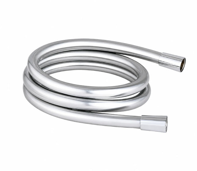 1.5m PVC Smooth Shower Hose – Chrome